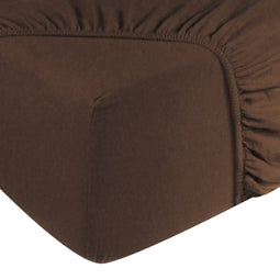 DoubleDry Hoeslaken Flanel - 100% Katoen - Tweepersoons 180x200 cm - Bruin