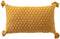 Dutch Decor DAIMY - Sierkussen 30x50 cm - Rattan - geel - Inclusief binnenkussen