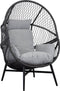 House Nordic Rosario - Relaxfauteuil - Bohemian stijl - Zwart - 74x73x103cm