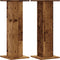 vidaXL - Plantenstandaards - 2 - st - 30x30x80 - cm - bewerkt - hout - oud - houtkleurig