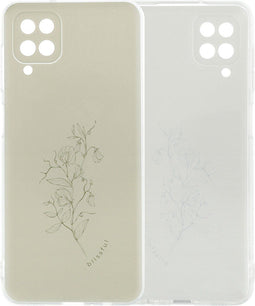 imoshion Hoesje Geschikt voor Samsung Galaxy A12 Hoesje Siliconen - imoshion Design hoesje - Meerkleurig / Floral Green
