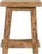 MUST Living Stool Tuscany rectangular,45x35x30 cm, rustic recycled teakwood, top 4 cm