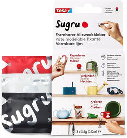Kneedbare lijm Sugru Tesa 41232 3 pak zwart wit rood