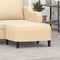 vidaXL - Voetenbank - 70x55x41 - cm - stof - donkergrijs