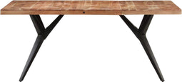 vidaXL - Eettafel - 160x80x76 - cm - massief - acaciahout