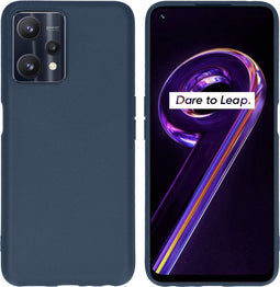 iMoshion Hoesje Geschikt voor Realme 9 Pro Hoesje Siliconen - iMoshion Color Backcover - Donkerblauw