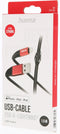 Hama Extreme Oplaadkabel - Datakabel - USB-A naar Lightning - USB 2,0 A Mannelijk- Zwart - Geschikt voor Smartphone en Tablet - Rood