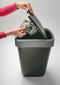 Rotho Twist - Afvalbak 50L - BPA-vrij - zwart/zilver