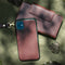 Selencia Hoesje Geschikt voor Samsung Galaxy S20 Ultra Hoesje Met Pasjeshouder - Selencia Llyr 2-in-1 Uitneembare Slang Bookcase - Donkerrood