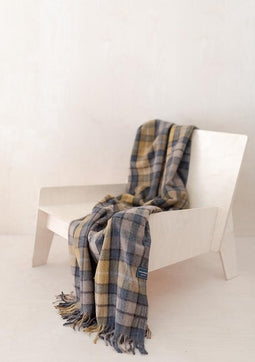 Kniedeken Tartan Buchanan - Gerecycled Wol - 72x190 - TBCo Scotland