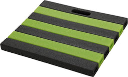 Kniemat 35x30 cm Zwart/Groen