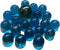 Knikkers - Kristal Waterblauw (20x16mm en 1x25mm)