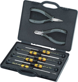 Knipex 00 20 18 ESD Electronica-tangenset in kunststof koffer