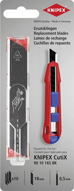 Knipex 90 10 165 E02 Knipex 90 10 165 E02 reservemesjes voor 90 10 165 BK (10x) 119 mm 10 stuk(s)