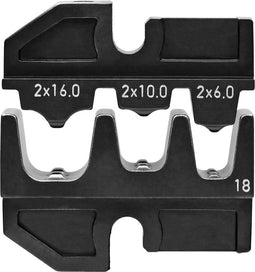 Knipex 97 49 18 Krimpinzetstuk Tweelings-adereindhulzen 6 tot 16 mm² Geschikt voor merk Knipex 97 43 200, 97 43 E, 97 4