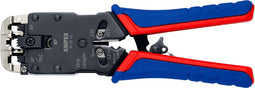 Knipex 97 51 12 SB Crimp Lever Pliers For Western Plugs Western Connector Rj10 (4-pin) 7.65 Mm, Rj11/12 (6-pin) 9.65 Mm; Rj45 (8-pin) 11.68 Mm