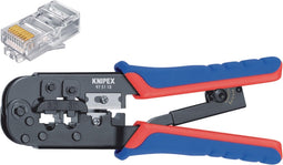Knipex 975110 - Krimptang RJ11/12 (6pin 9.65mm) - RJ45 (8pin 11.68mm)