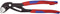 Knipex Cobra 87 02 250 T Waterpomptang Sleutelbreedte (metrisch) 46 mm 250 mm