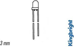 KNIPPERLED 3mm GROEN DIFFUUS (L-36BGD)