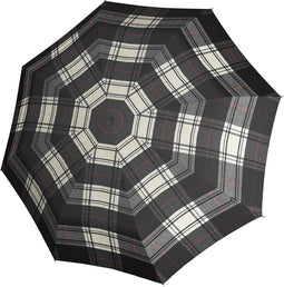 Knirps Paraplu / Paraplu - Automatisch Open - T.760 Stick Automatic - Ruit Print Black & White Ruit Print Black & White