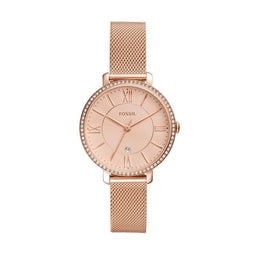 Fossil Jacqueline ES4628 - Dameshorloge - 36 mm - Roségoud