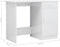 vidaXL - Bureau - 100x50x76 - cm - bewerkt - hout - hoogglans - wit
