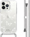 iMoshion Hoesje Geschikt voor iPhone 13 Pro Hoesje Met Koord - iMoshion Design Hoesje met Koord - Transparant / Butterfly