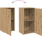 vidaXL - Opbergkast - 50x45x103,5 - cm - bewerkt - hout - artisanaal - eikenkleur