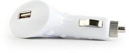 Gembird MP3A-UC-CAR1 - Auto oplader - Geschikt voor iPod iPhone mp3-spelers - Wit