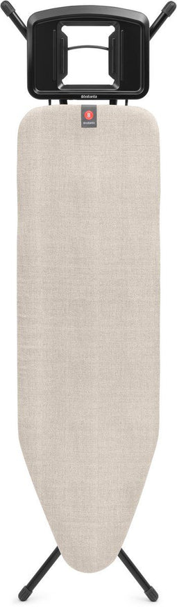 Brabantia Strijkplank B - met Strijkijzerhouder - 124 x 38 cm - Denim Grey