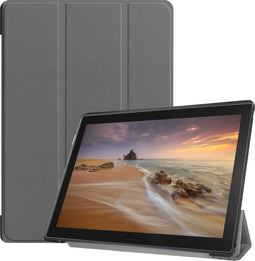 iMoshion Tablet Hoes Geschikt voor Lenovo Tab E10 - iMoshion Trifold Bookcase - Grijs