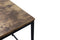 VDD Industrial Vintage Design - Bureau computertafel - 3 opbergplanken - bruin zwart