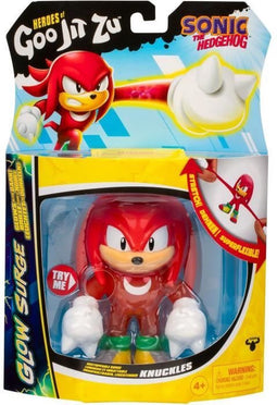 Knuckles Glow Surge 13cm - Heroes Of Goo Jit Zu - Sonic - Lichtgevend En Uitschuifbaar Figuur