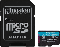 Kingston Canvas Go! Plus - microSDXC 128GB - UHS-I Class 10 A2 V30