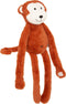 Knuffel Aap Joris - Pluche - L16 x H 47 CM - Knuffeldier - Met velcro aan armen