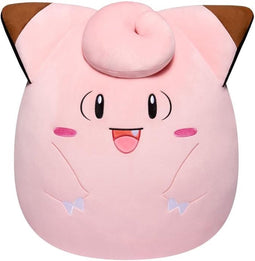 Knuffel - BANDAI - Pokémon - Squishmallows 50 cm - Clefairy - Grote, ultrazachte knuffel - Officiële Pokémon-licentie