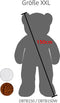 Knuffel Beer met Hart – I LOVE You – XXL Bruin 150cm