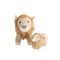 Knuffel Crochetts AMIGURUMIS MINI Bruin Leeuw 45 x 16 x 27 cm 84 x 32 x 57 cm 2 Onderdelen