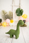 Knuffel Crochetts AMIGURUMIS MINI Groen Dinosaurus 47 x 41 x 13 cm