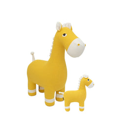 Knuffel Crochetts AMIGURUMIS PACK Geel Paard 38 x 18 x 42 cm 94 x 33 x 100 cm 2 Onderdelen
