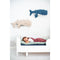 Knuffel Crochetts Blauw Walvis 29 x 84 x 14 cm 2 Onderdelen