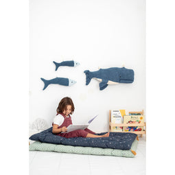 Knuffel Crochetts Blauw Walvis Vissen 29 x 84 x 14 cm 3 Onderdelen