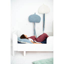 Knuffel Crochetts Blauw Wit Mantarog Medusa 40 x 95 x 8 cm 3 Onderdelen