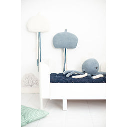 Knuffel Crochetts Blauw Wit Octopus Medusa 40 x 95 x 8 cm 3 Onderdelen