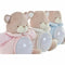 Knuffel DKD Home Decor BE-184630 Beige Hemelsblauw Licht Roze Kinderen Beer 19 x 11 x 22 cm (3 Onder