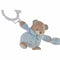 Knuffel DKD Home Decor Wit Hemelsblauw Licht Roze Metaal Kinderen Beer 30 x 40 cm 68 x 6 x 9 cm (3 O