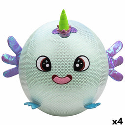 Knuffel Eolo Celeste Pluche Plastic 45 x 45 x 45 cm Opblaasbaar (4 Stuks)