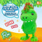Knuffel Eolo Jiggly Pets Dinosaurus 10 x 20,5 x 15 cm (4 Stuks)