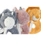 Knuffel Home ESPRIT Geel Blauw Roze Kinderen 13 x 5 x 17 cm (3 Stuks)