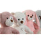 Knuffel Home ESPRIT Wit Bruin Grijs Roze Polyester Dier 25 x 20 x 28 cm (4 Stuks)